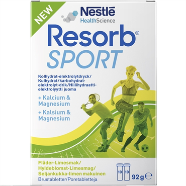 Resorb Sport Hyldeblomst-Lime Brus