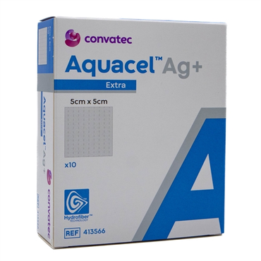 Aquacel Ag Hydrofiber sårbandage 5x5cm