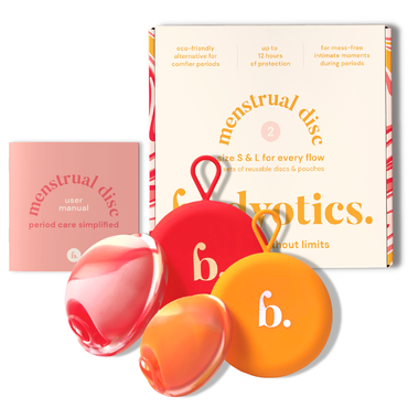 Bodyotics Menstruationsdisk Sæt Orange/Pink