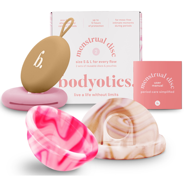 Bodyotics Menstruationsdisk Sæt Beige/Pink