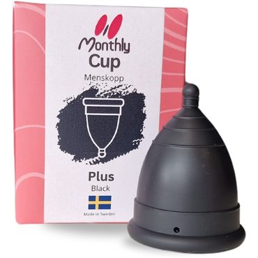 MonthlyCup Plus Black Menstruationskop
