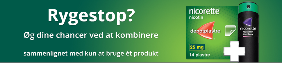 Øg dine chancer ved at kombinere Nicorette produkter