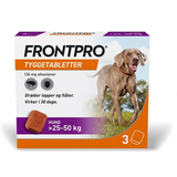 FRONTPRO Tyggetabletter >25-50 kg