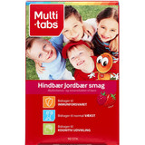 Multi-tabs Børn Hindbær/jordbær Tyggetabletter
