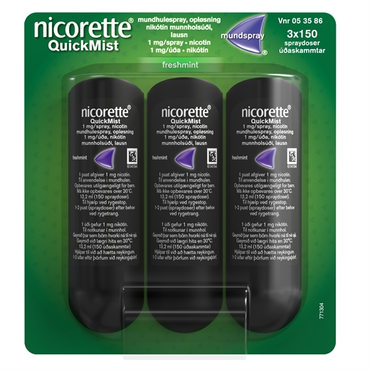 Nicorette quickmist freshmint mundspray