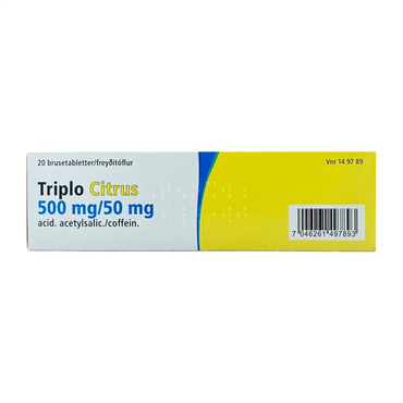 Triplo Citrus Brusetabletter 500+50