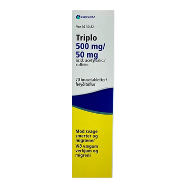 Triplo Brusetabletter 500 + 50 mg