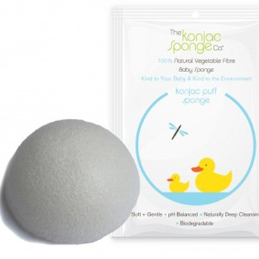 Konjac Sponge Baby Body Hvid