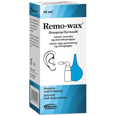 Remo-wax Ørespray med Øresprøjte