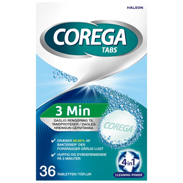 Corega Tabs 3 Minutter