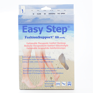 Easy Step knæstrømpe åben tå