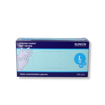 Klinion Protection Latexhandske Pudderfri L