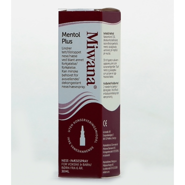 Miwana Næsespray Mentol Plus