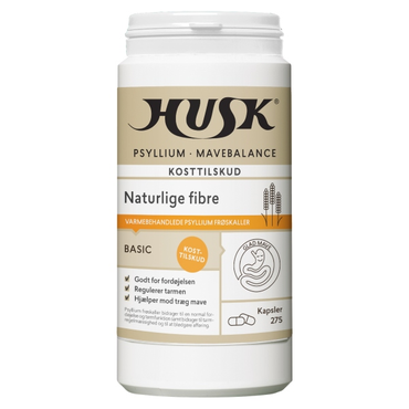 HUSK Psyllium Mavebalance kapsler