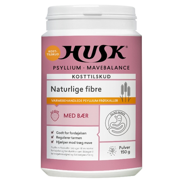 HUSK Psyllum Mavebalance Pulver Bær