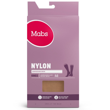 Mabs Nylon Knæstrømpe Tan S