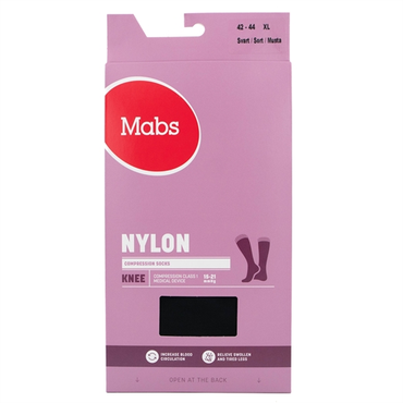 Mabs Nylon knæ Sort XL