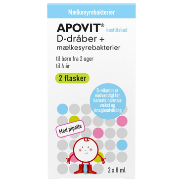 Apovit D-dråber + Mælkesyrebakterier