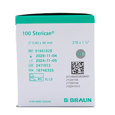 Sterican Kanyle Grå 27G
