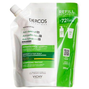 Vichy Dercos anti dandruff DS shampoo tørt hår - refill