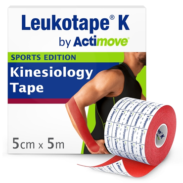 Actimove Leukotape K kinesiologi tape rød