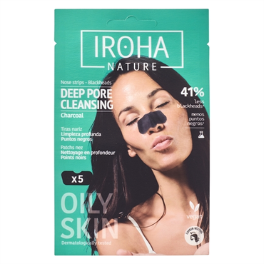 IROHA deep pore cleansing charcoal nose strips