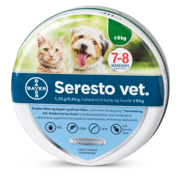 Seresto Vet. Halsbånd til Kat og Hund under 8 kg