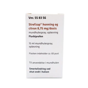 Strefzap Mundspray med Honning & Citron