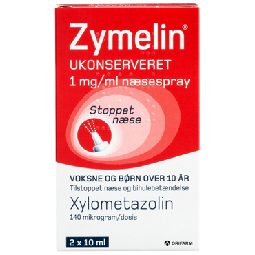 Zymelin Næsespray 2 x 10 ml