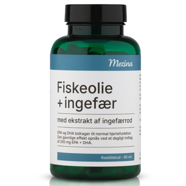 Mezina Green fiskeolie + ingefær