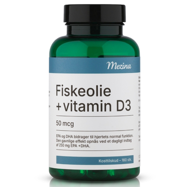 Mezina Green fiskeolie + vitamin D3