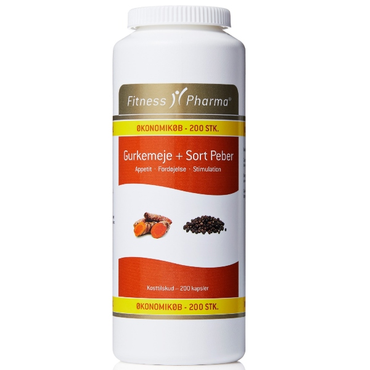Fitness Pharma gurkemeje + sort peber