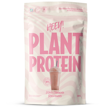 Heey! plant protein white chocolate raspberry