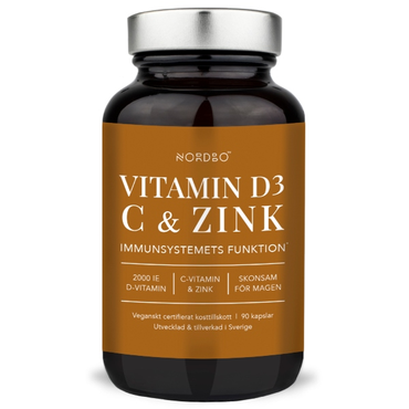 NORDBO vitamin D3, C & zink