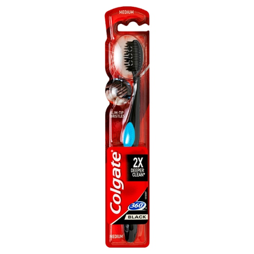 Colgate 360 Black Medium Tandbørste