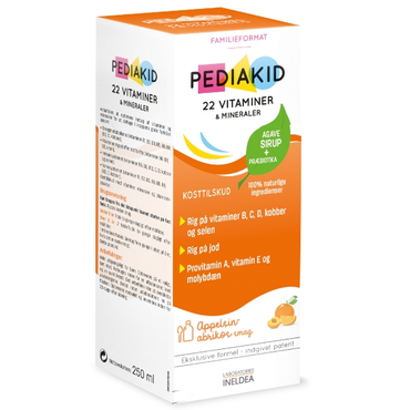 Pediakid 22 vitaminer & mineraler sirup