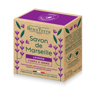 BeauTerra Marseille Solid Soap Lavender