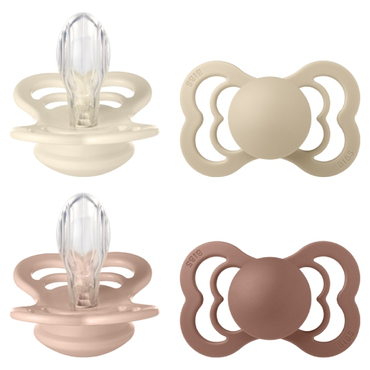 BIBS Supreme size 2 ivory/vanilla/blush/woodchuck