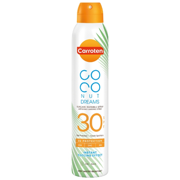 Carroten coconut suncare invisible spray SPF30