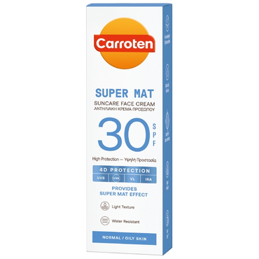 Carroten super mat suncare face cream SPF30