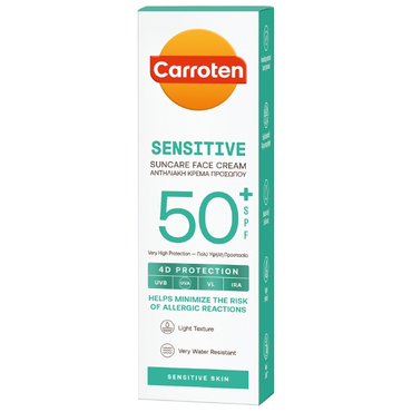Carroten sensitive suncare face cream SPF 50+