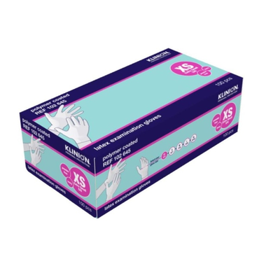Klinion Protection Latexhandske Pudderfri XS