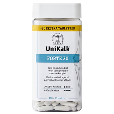 Unikalk Forte 20 + 30 stk. ekstra