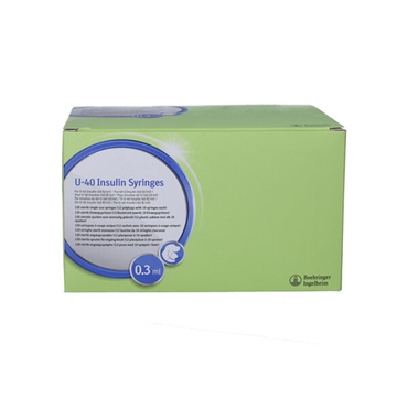 U-40 Insulinsprøjte 0,3ml