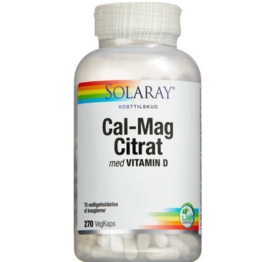 Solaray Cal-Mag Citrat + D-vitamin