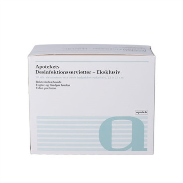 Apotekets Desinfektionsservietter - eksklusiv