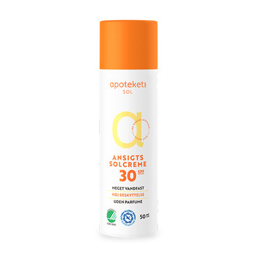 bent Give Ulykke Apotekets Solcreme Ansigt SPF30 - 50 ml | Køb her