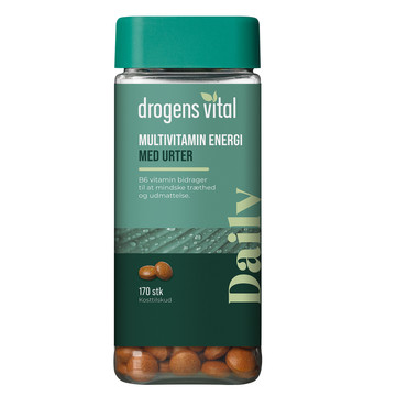 Drogens Vital Multivitamin Energi Med Urter
