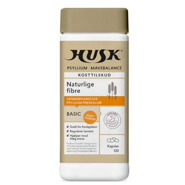 HUSK Psyllum Mavebalance Kapsler