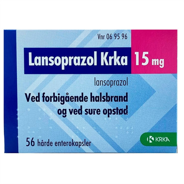 Krka mod halsbrand, mavesyre 56 15mg